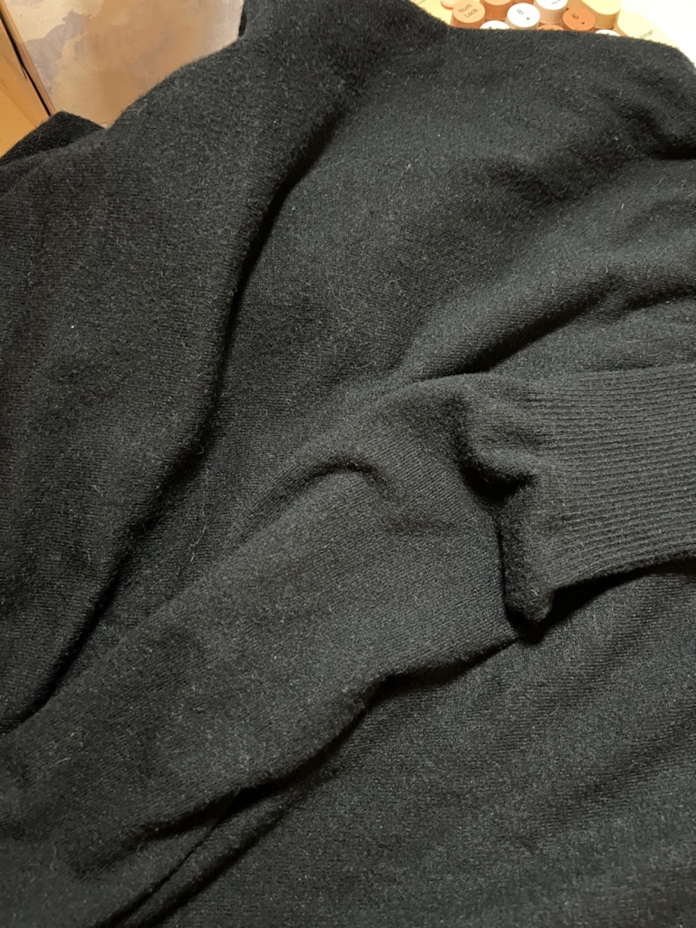 Marled Black Crewneck Sweater - Picture 9 of 9